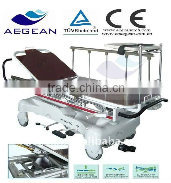 AG-HS005 CE approved hospital furniture transfer stretcher xiehe lock
