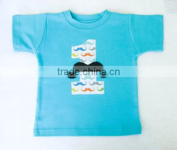 Baby boys organic cotton t shirts Design of beard wholesale