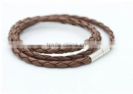 Factory top selling wholesale magnetic leather bracelet/