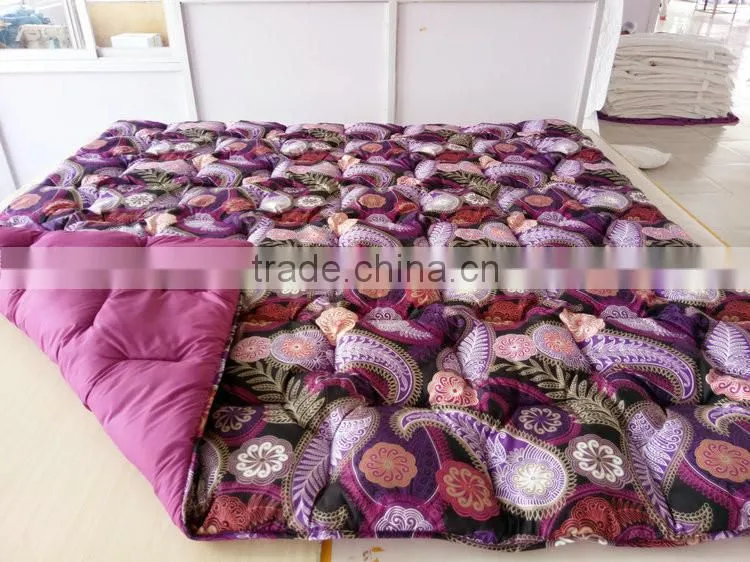 Printed microfiber quilt/ duvet/ comforter china supplier microfiber quilt