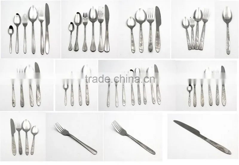 Magic 6pcs stainless steel fruit fork in cutlery set