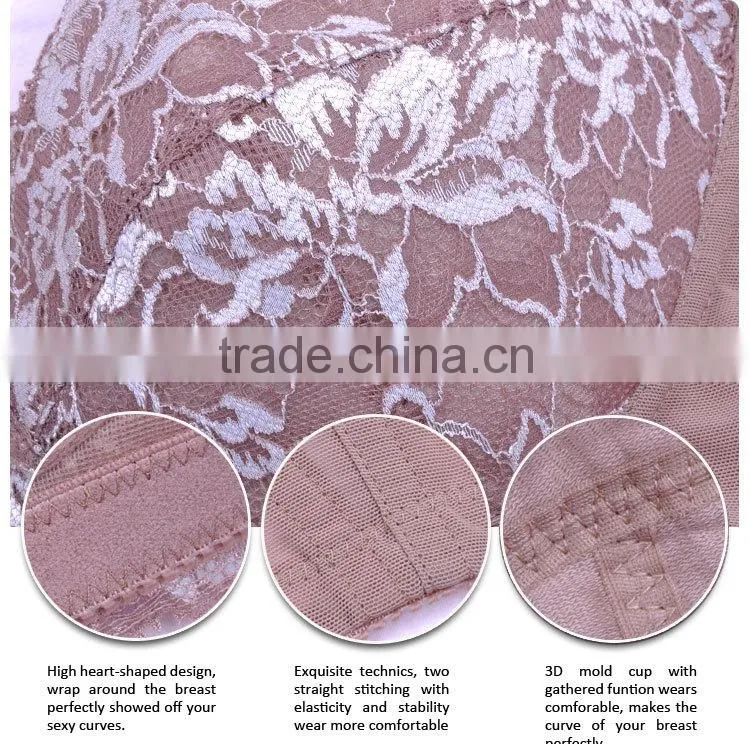 Hot Romantic Moder Stylish Polyester Brown Sexy Girls Innerwear Bra