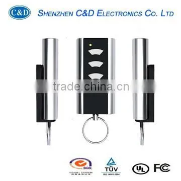 metal frame black garage door remote control