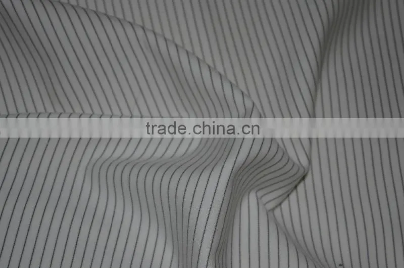 CVC cotton polyester interlock 32s 230 gsm Yarn dyed stripe fabric