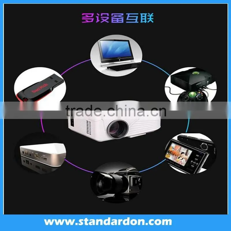 1200 Lumens HD 1080P LED Video Projector 3D HDMI Wifi Home Theater TV USB VGA