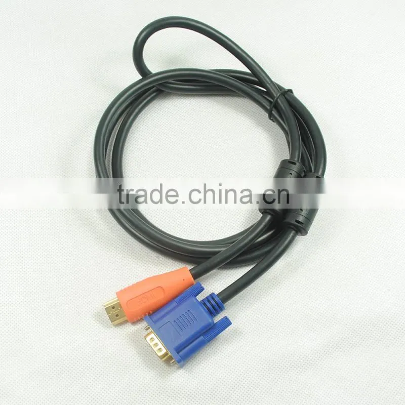 1080P 15 Pin D-Sub VGA to VGA HDMI Cable for Computer Monitor