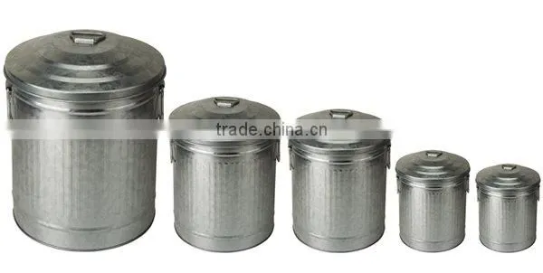 folded colorful metal storage box with lid