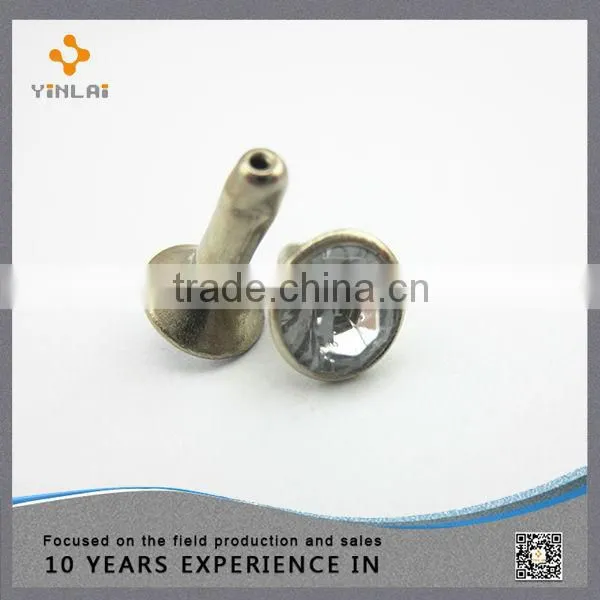 China supplier crystal rhinestone rivets for jeans
