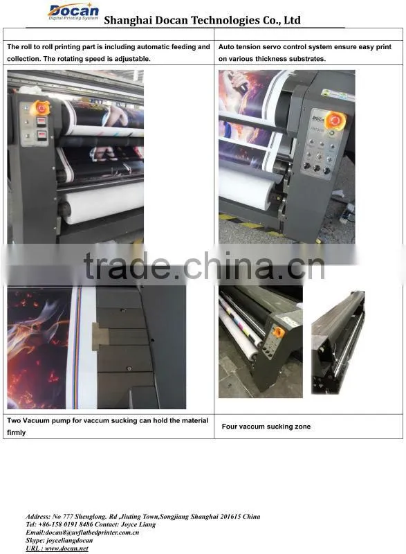 Docan large format sign advertising uv inkjet printer