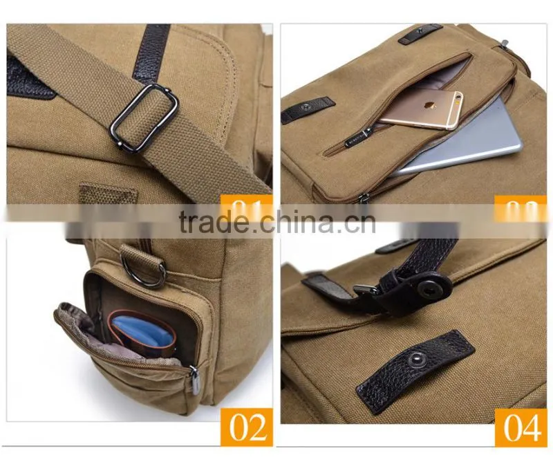 Hot selling fashion canvas shoulder bag luggage bags