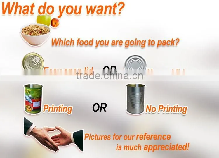 Empty tin can for canned food packing