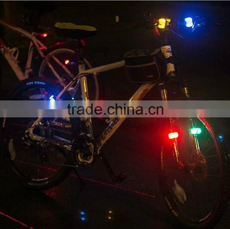 Logo print silicone outdoor led bike light