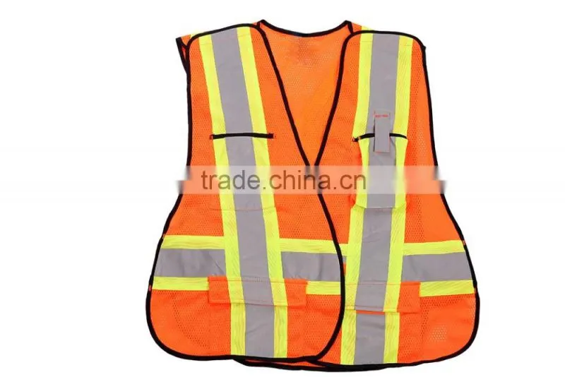 YELLOW high visibility glow in dark Separable Detachable Shoulder waist Vest