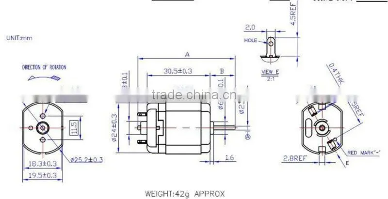 Hair Trimmer motors FK-280SAV, Hair Curler motors, Gear Box motors