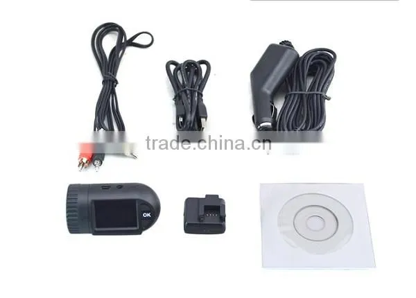 2014 The Best Mini Size 0801 Ambarella 1080p GPS Manual Car Camera HD DVR