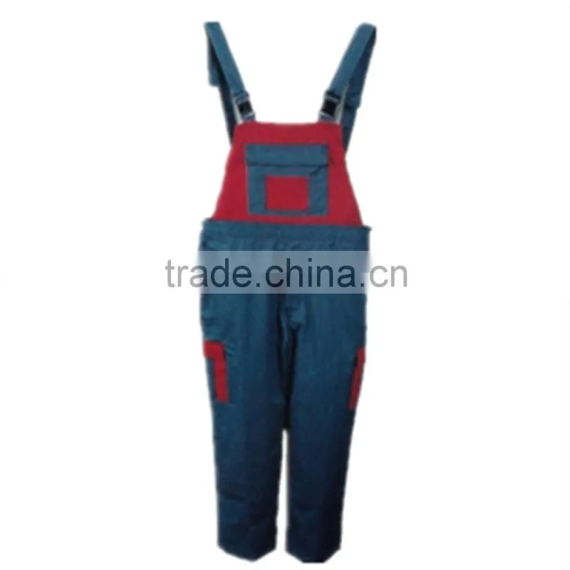 Industrial Workwear Bib Overalls bi-color salopette