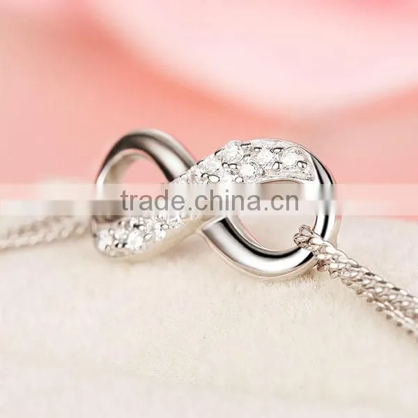 Trendy New Infinity Necklace 925 Sliver 8 Necklace Unique Chain Handmade Jewelry Wholesale Alibaba
