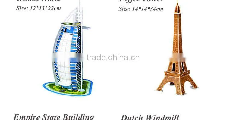 Plastic Building Model 3D Eiffel Tower Puzzle