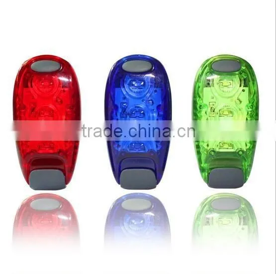 Running Lights Super Bright LED Safety Light with Clip on Velcro Straps Steady Strobe Bike Tail Lights Warning High Visibility