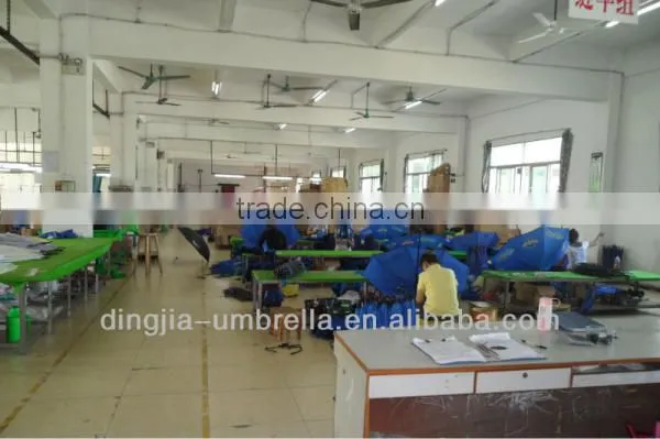 Heat transfer printing promotion golf umbrellas produced by Shenzhen umbrella factory