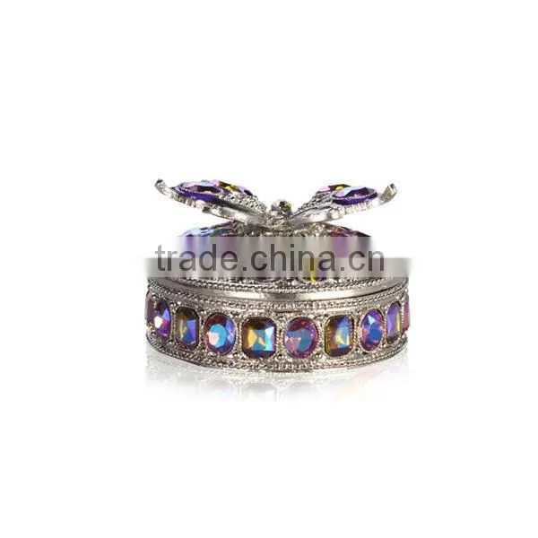 Excellent quality unique butterfly fashion metal jewelry box