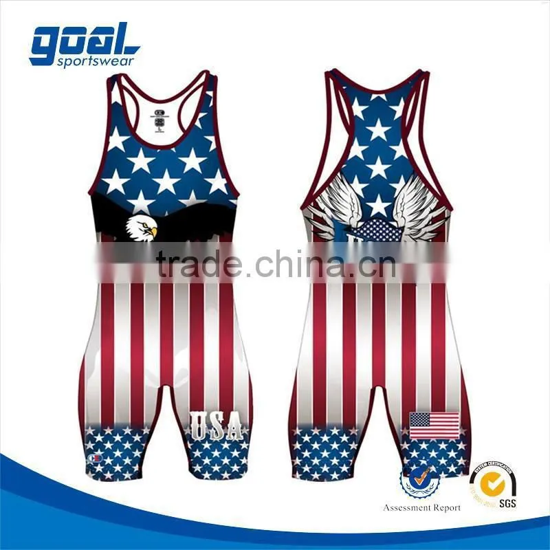 High quality state wrestling singlets from China,wrestling singlets