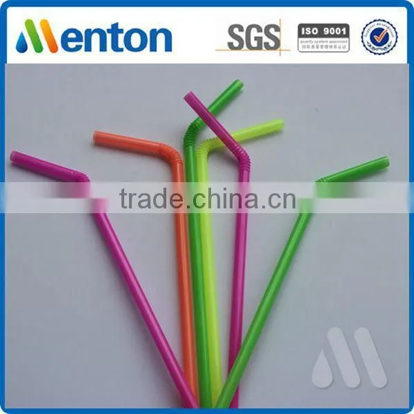 wholesale hot sale colorful Disposable Plastic Long straw