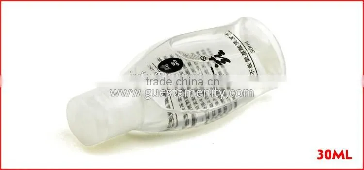 natural hotel bath products for shampoo transparent pvc hotel bottle