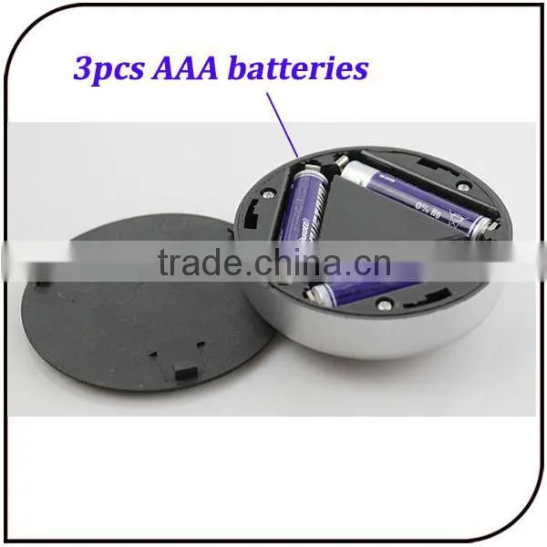 Portable design can install in car cheap 3LED touch lamp with paper glue