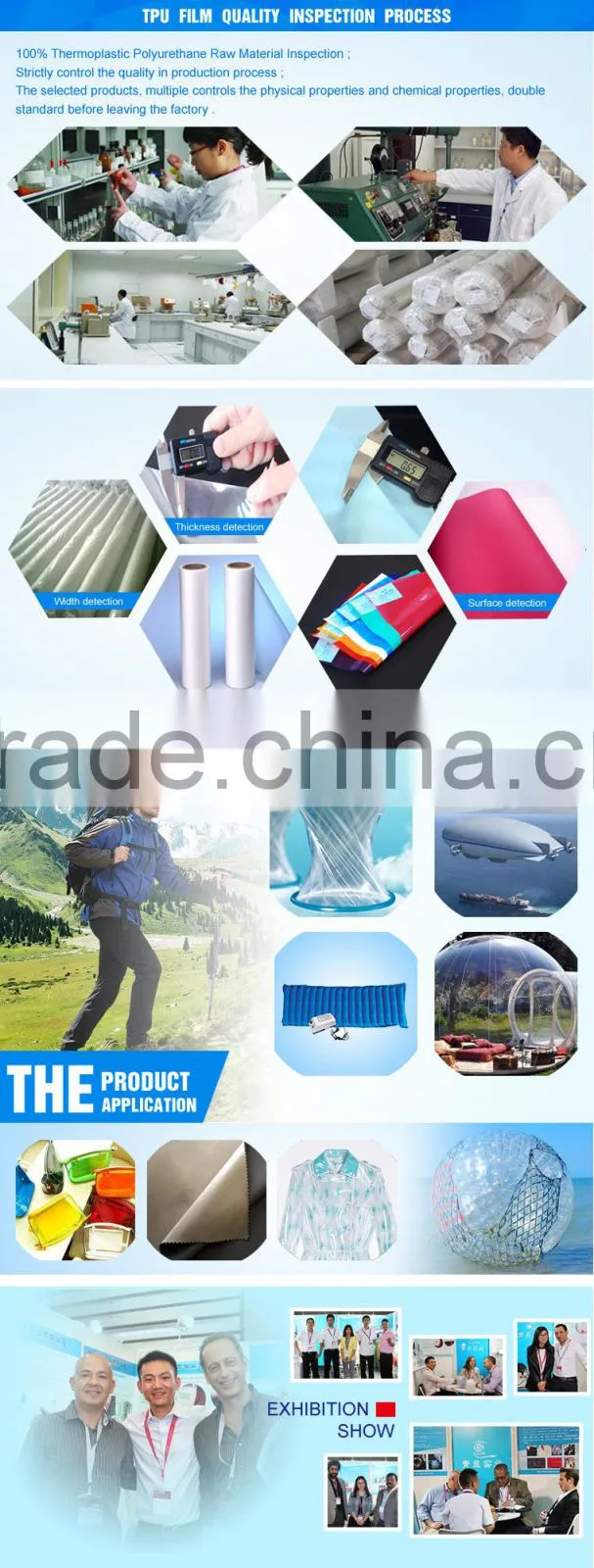 TPU polyurethane film for car protection tpu film