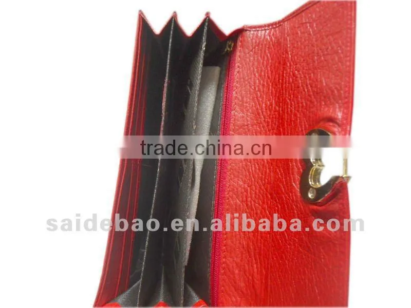 Genuine Leather ladies wallet OEM , pu leather ladies wallets ,2014 Hot Selling Wholesale Elegant Leather Lady's Wallet