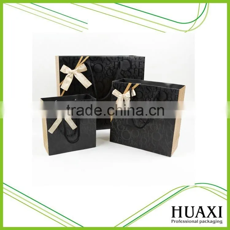 2016 New Promotion Fancy Packaging Shopping Wedding Custom Paper Gift Bag