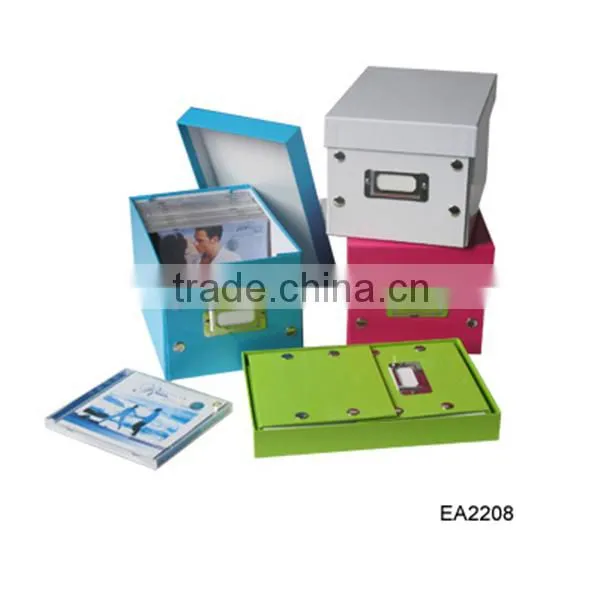 Factory directly wholesale paper box with window, hot sale black paper box