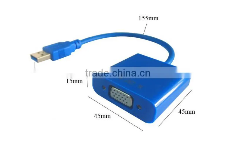 HOT shopping !vga to usb cable/usb to vga adapter/usb 3.0 to vga converter Multi-display Graphic Converter Adapter Cable