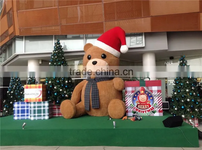 Artificial foam large bear for christmas decoration