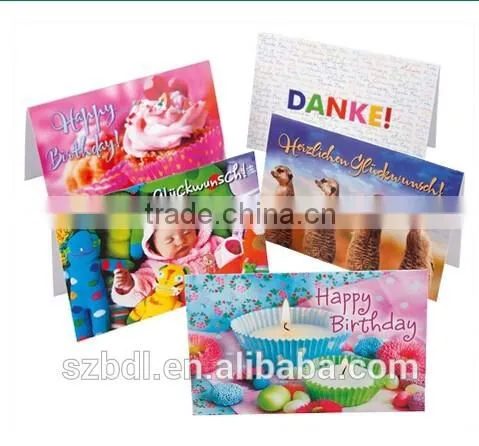 cutting paper greeting card paper crafts , gift greeting card promotion