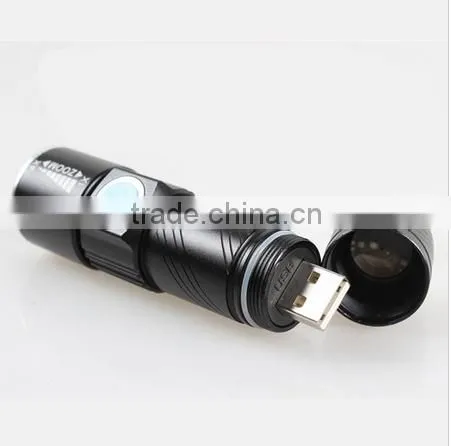 factory directly sale usb charger flashlight