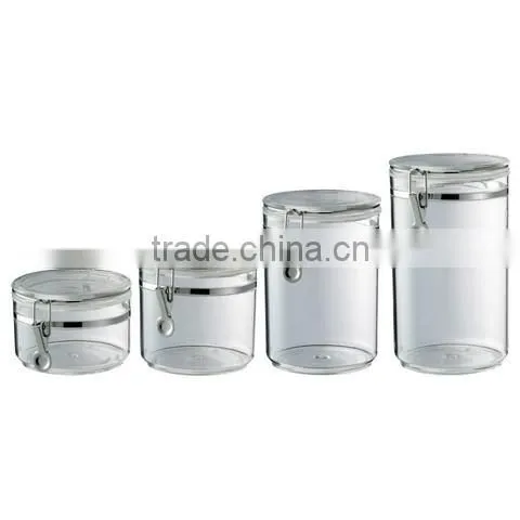 5" Stackable Canister - Airtight Clamp Canister Set