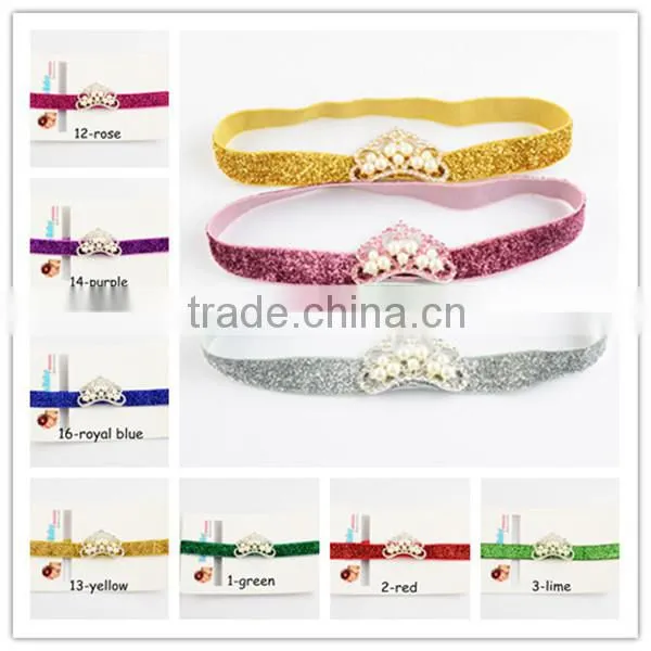 cheap girls princess crown headband, beaded crown headbands