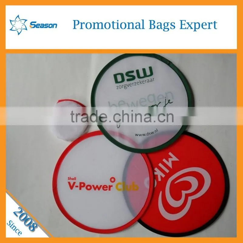 Nylon AD frisbee fan Foldable frisbee fan Folding fabric frisbee