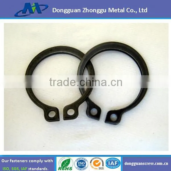 Stainless steel inverted retaining rings internal