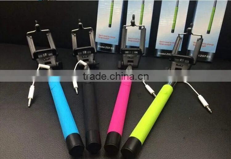 2015 Hot Selling Small Size Wired Selfie Stick