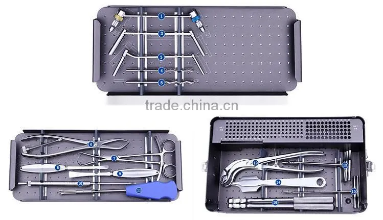 Customer-made large fragment orthopedic instrument set