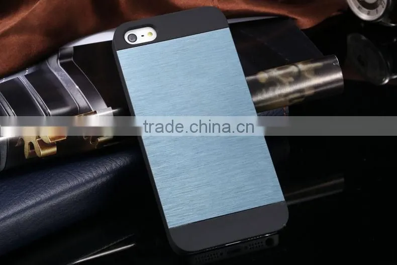 Luxury Gold Metal Brush Cover for iPhone 5 5s Phone Shell APortable aluminum Hard Back Fashion Case for iphone5