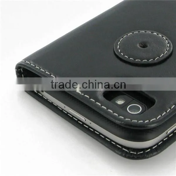 Classic Black PU Leather Stand Case Cover for blackberry z30 case Screen Protector