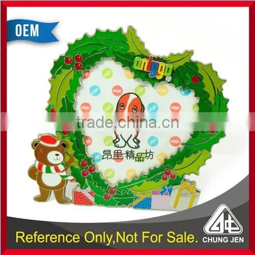 No mold fee Heart-shaped creative photo frame for Christmas