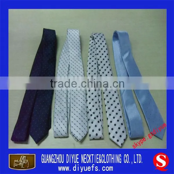 high quality men's polyester neck narrow ties 6cm