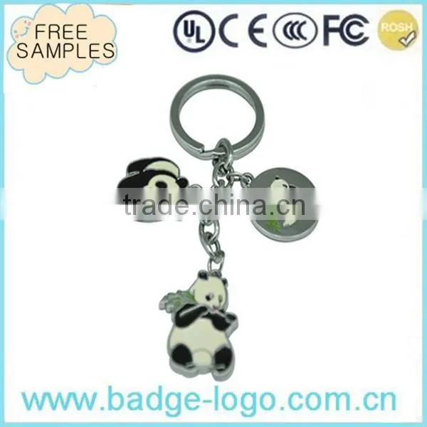 Antler shape metal key chain