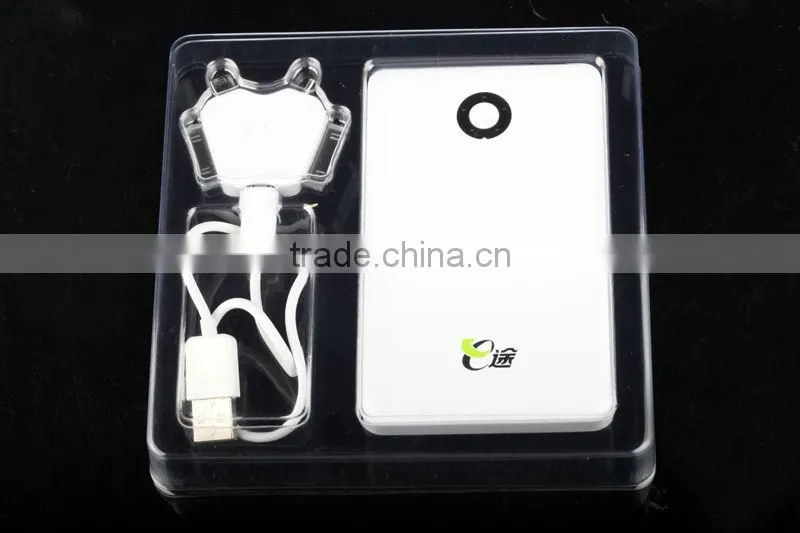 NEW!! Patent Design!! Universal Portable Power Bank F75 .5000mAh, LED Light for Charging Mobiles, Tablet, Ipad, Iphone.