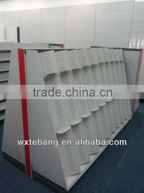 Modern high quality double-side supermarket shelf